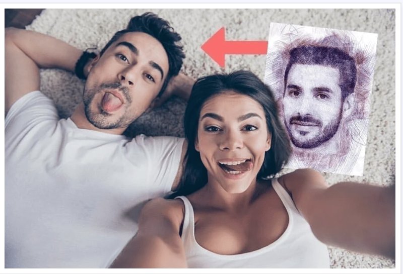 Couple with their soulmate sketch