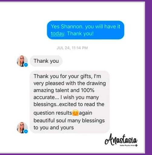 Customer message